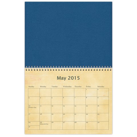 12 Month Calendar (multiple Photos) Multi Color By Jen May 2015