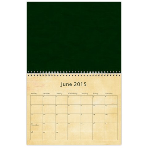 12 Month Calendar (multiple Photos) Multi Color By Jen Jun 2015