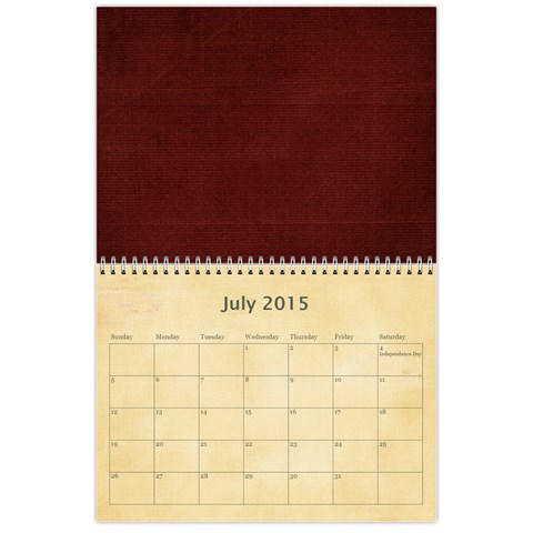 12 Month Calendar (multiple Photos) Multi Color By Jen Jul 2015