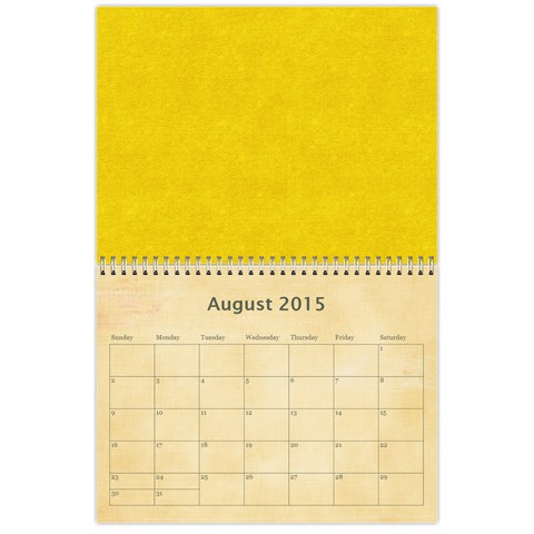 12 Month Calendar (multiple Photos) Multi Color By Jen Aug 2015