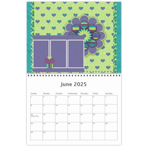 2025 Cupcake 12 Month Calendar By Klh Jun 2025