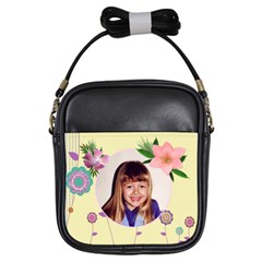 Girls Flower Sling Purse - Girls Sling Bag