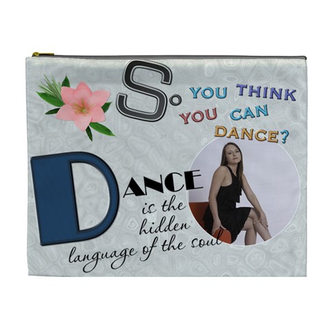 Dance Xl Cosmetic Bag By Lil Front