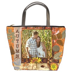 Autumn Foliage Bucket Bag