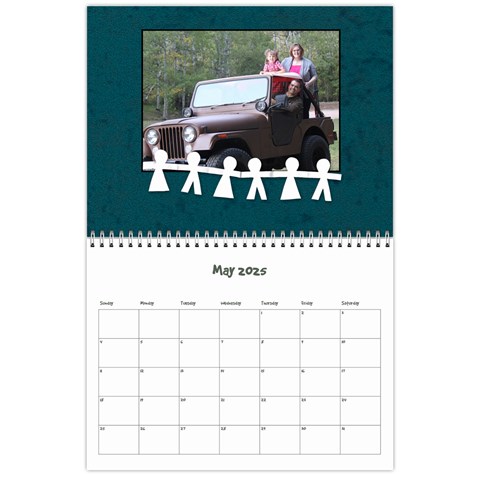 Simple Family Calendar 12 Month By Amanda Bunn May 2025