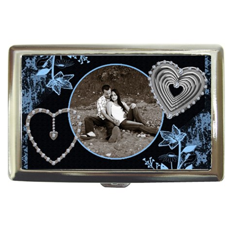 Metal Hearts Cigarette/money Case By Lil Front