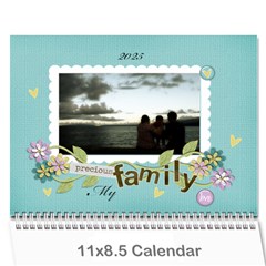 Calendar - Template (cherished memories) - Wall Calendar 11  x 8.5  (12-Months)