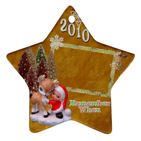 Elf  Santa Reindeerremember When 2010 Ornament 7 By Ellan Front