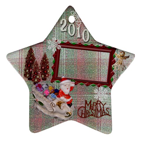 Santa Sleigh Remember When 2023 Ornament 20 By Ellan Front