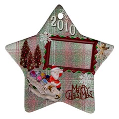 santa sleigh Remember when 2023 ornament 20 - Ornament (Star)