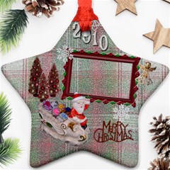 santa sleigh Remember when 2024 ornament 20 - Ornament (Star)