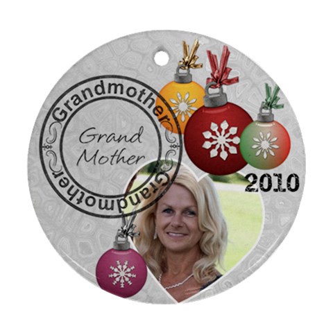 Grandmother Christmas Ornament By Lil Front
