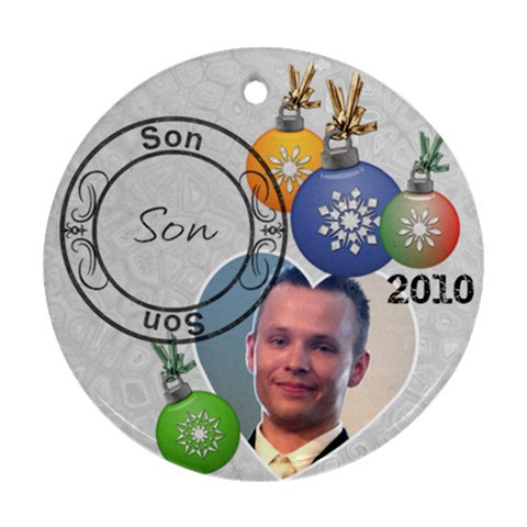 Son Christmas Ornament By Lil Front