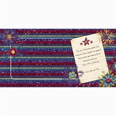 4x8 Glitter Snowflake Photo Card