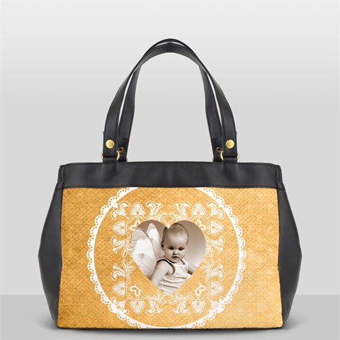 Lacy Heartsunshine Oversized Office Bag By Catvinnat Front