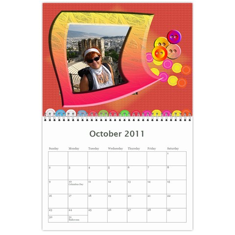 Calendario 2011 By Lydia Oct 2011