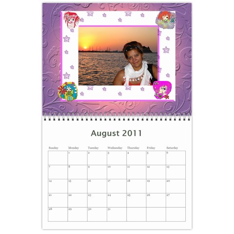 Calendario 2011 By Lydia Aug 2011