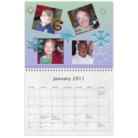 2011 Calendar By Barb Hensley Jan 2011