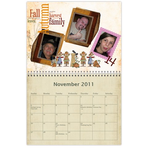 2011 Calendar By Barb Hensley Nov 2011