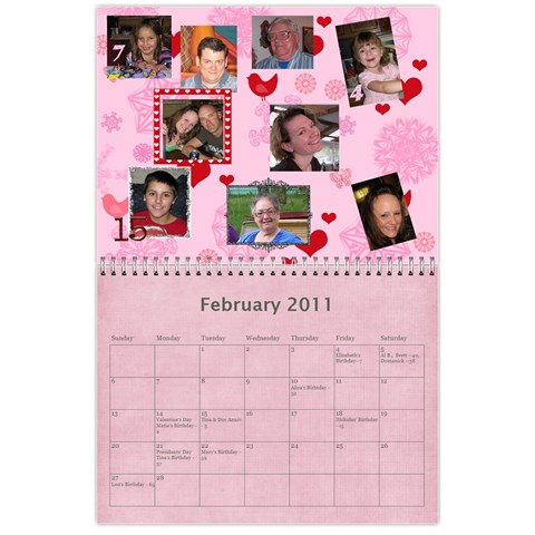2011 Calendar By Barb Hensley Feb 2011