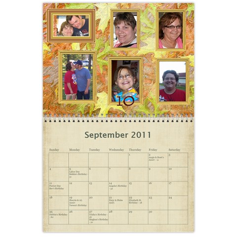 2011 Calendar By Barb Hensley Sep 2011