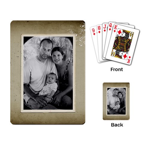 Old Vintage Playing Cards 2 By Jorge Back