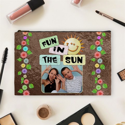 Fun In The Sun Large Cosmetic Bag By Lil Front