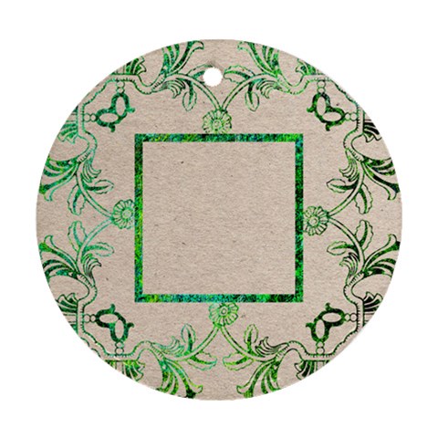 Art Nouveau Eden Ound Single Side Ornament By Catvinnat Front