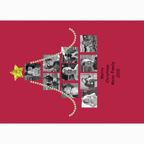 Picture Tree Card With Bling By Martha Meier 7 x5  Photo Card - 2