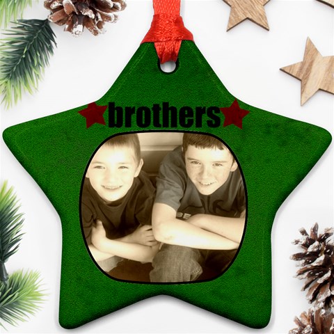 Brothers Star Ornament By Amanda Bunn Front