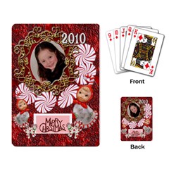 Merry Christmas Candy Cane Playing cards - Playing Cards Single Design (Rectangle)