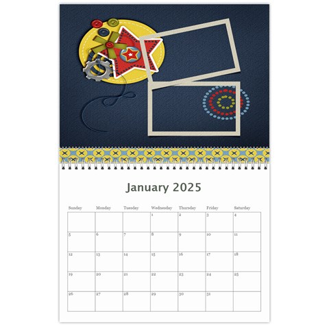 Calendar Template Jan 2025