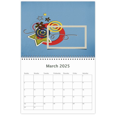 Calendar Template Mar 2025