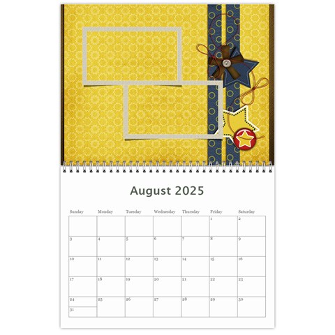 Calendar Template Aug 2025