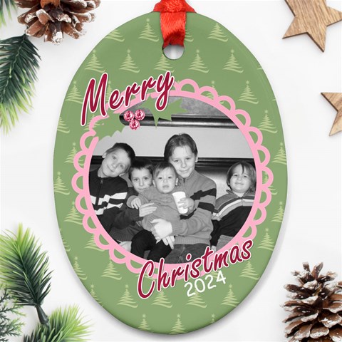 Oval Ornament 3 By Martha Meier Front