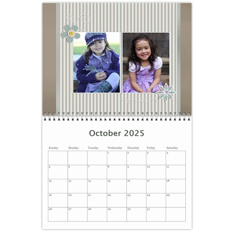 Calendar Template Oct 2025
