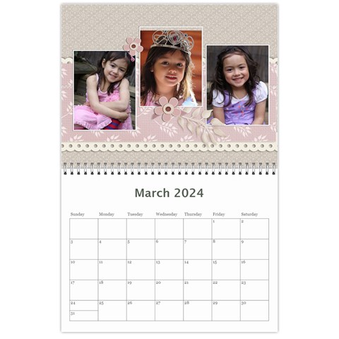 Calendar Template Mar 2024