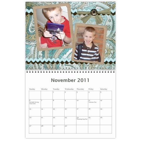 2011 Calendar By Heidi Nov 2011