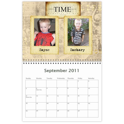 2011 Calendar By Heidi Sep 2011