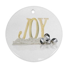 joy  - Round Ornament (Two Sides)