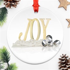 joy  - Round Ornament (Two Sides)