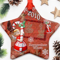 Angel Blonde Remember when 2023 ornament 31 - Ornament (Star)