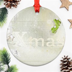 xmas - Round Ornament (Two Sides)