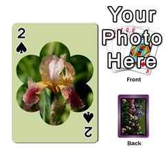 Iris 54 design card deck purple - Playing Cards 54 Designs (Rectangle)