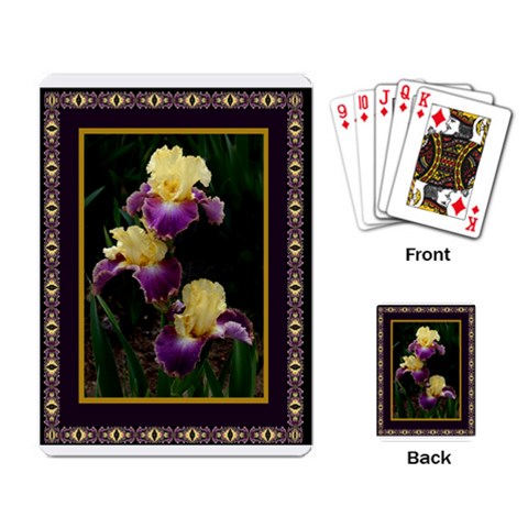 Iris 1 Single Design Cards By Ellan Back
