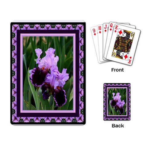 Iris 2 Playing Cards By Ellan Back