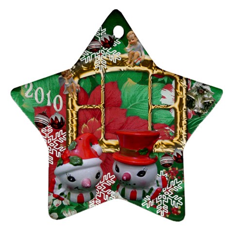 Snowmen 2010 Ornament 44 By Ellan Front