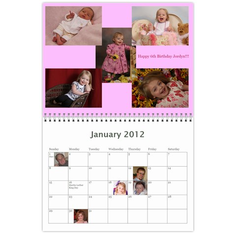Calendar By Carol Ligon Jan 2012