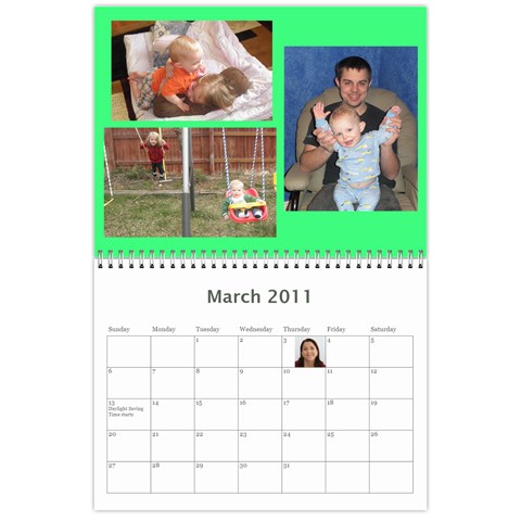 Calendar By Carol Ligon Mar 2011