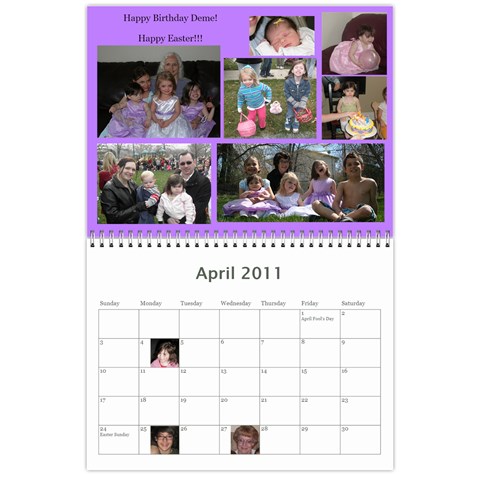 Calendar By Carol Ligon Apr 2011